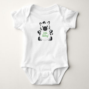 Zebra Baby Shower Green Strampler