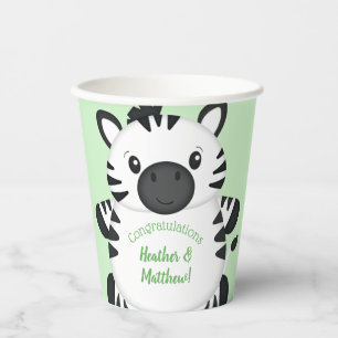 Zebra Baby Shower Pappbecher