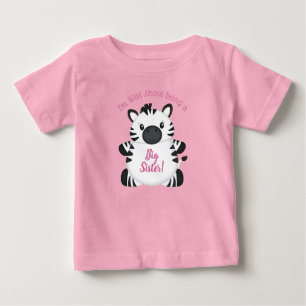 Zebra Baby Shower Safari Pink Girl T-shirt