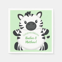 Zebra Baby Shower Serviette