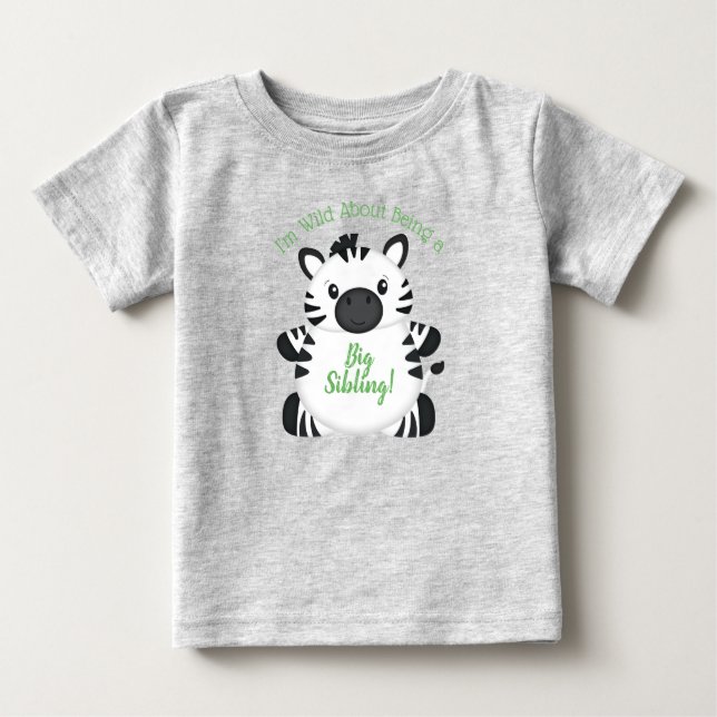 Zebra Baby Shower T-shirt (Vorderseite)