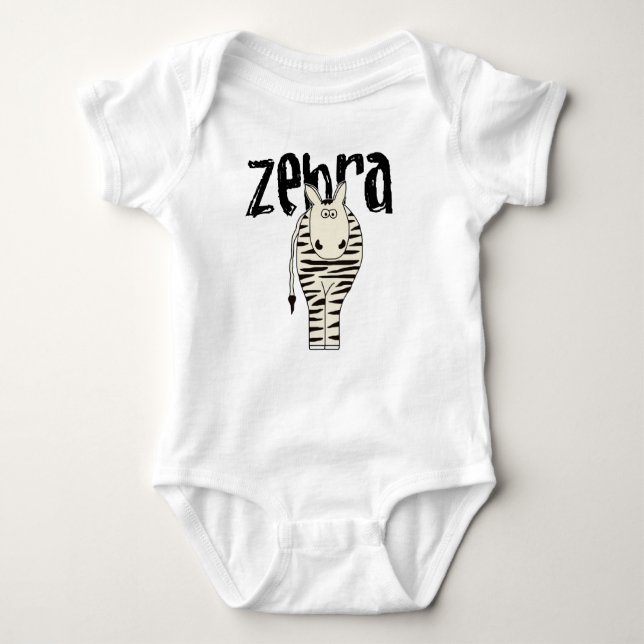 Zebra Baby Strampler (Vorderseite)
