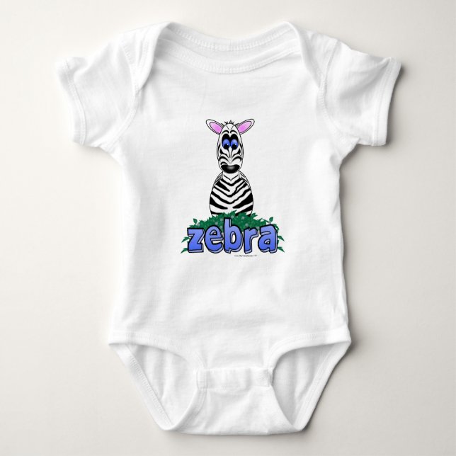 ZEBRA BABY STRAMPLER (Vorderseite)