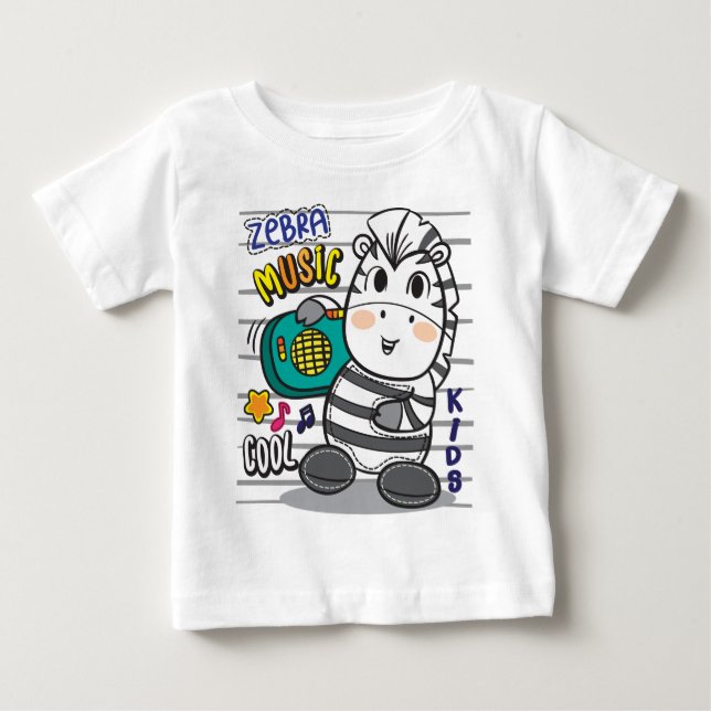 Zebra Baby T-shirt (Vorderseite)