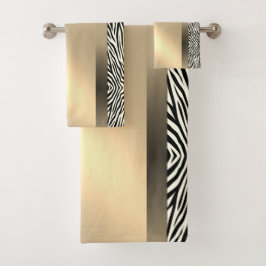 Zebra Badhandtuch Set