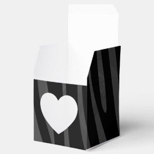 Zebra Black and Gray Print Geschenkschachtel
