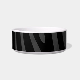 Zebra Black and Gray Print Napf