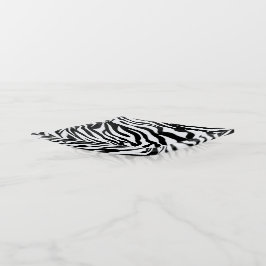 Zebra Black and White Muster Trinket Tray Dekoschale