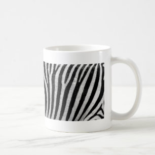 Zebra black and white print photo coffee mug kaffeetasse