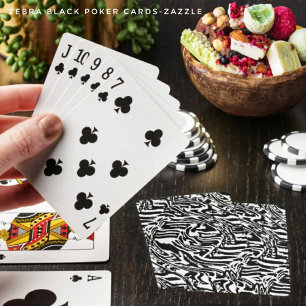 Zebra Black Spielkarten