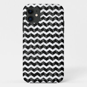 Zebra Black und Grau Zickzack Case-Mate iPhone Hülle