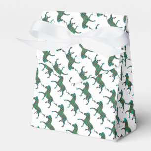 Zebra Black und Green Print Geschenkschachtel