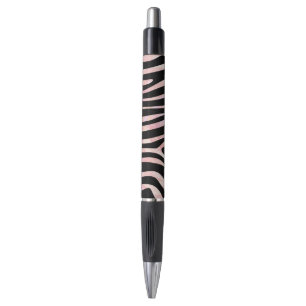 Zebra Black und Pink Print Kugelschreiber
