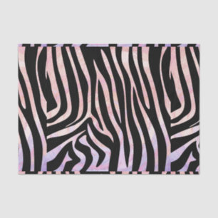 Zebra Black und Pink Print Seidenpapier