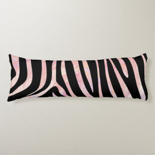 Zebra Black und Pink Print Seitenschläferkissen