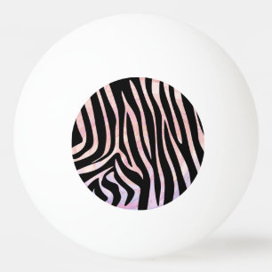 Zebra Black und Pink Print Tischtennisball