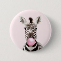 Zebra Blasen Pink Bubble Gum Spielerisch Digital A