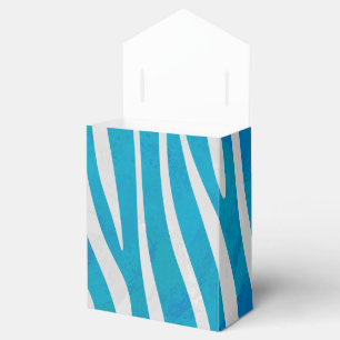 Zebra Blau-Weiß-Print Geschenkschachtel