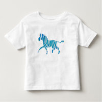 Zebra Blau-Weiße Silhouette