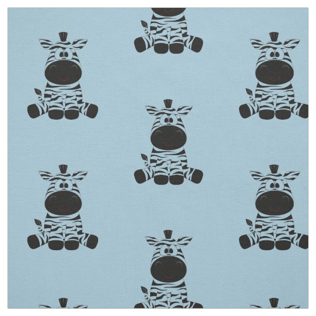 Zebra Blues Stoff (Muster)