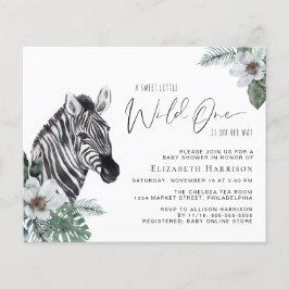 Zebra Boho Watercolor Babydusche