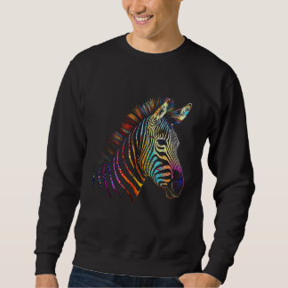 Zebra Bunt Tier Zoo Tier Sweatshirt