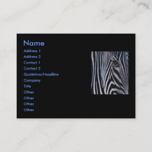 Zebra Business Card Visitenkarte