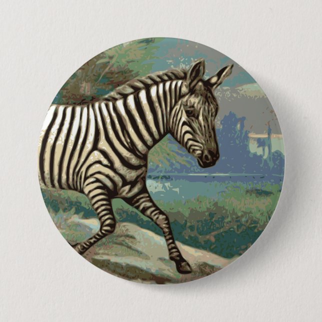 Zebra Button (Vorderseite)