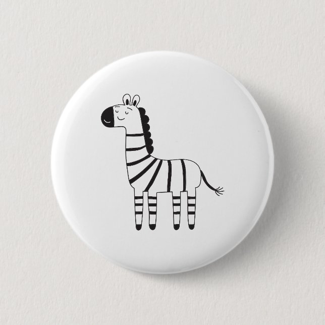 Zebra Button (Vorderseite)