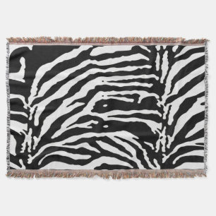 Zebra Camouflage Black and White Artistic Pattern Decke