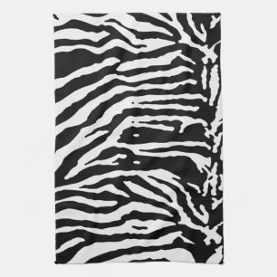 Zebra Camouflage Black and White Artistic Pattern Geschirrtuch
