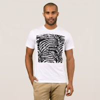 Zebra Camouflage Black and White Artistic Pattern