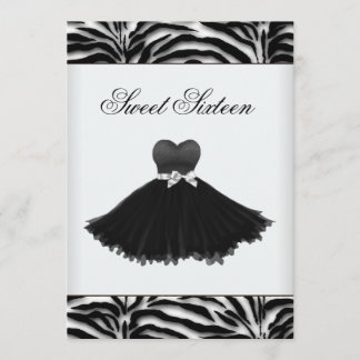 Zebra Chandelier Zebra 16 . Geburtstag Birthday Einladung