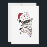 Zebra Christmas Zebras Winter Animals Adult Cloth Feiertagskarte<br><div class="desc">Der Zebra für Weihnachten mit Feenlicht. Hübsche Tiere mit Geschenken und Schnee für den Urlaub. Auch zu Weihnachten im Juli lustig. Zebras sind niedliche Tiere und perfekt zu Weihnachten.</div>