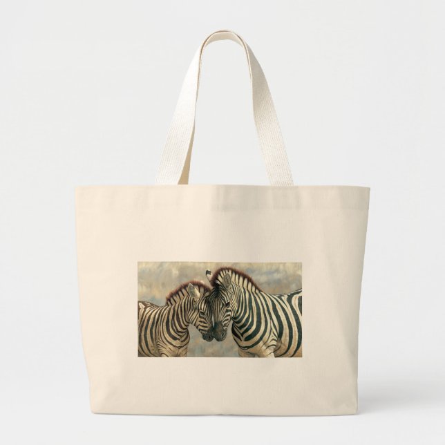 zebra-clip-art-3 jumbo stoffbeutel (Vorne)
