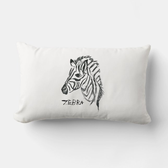 Zebra-cooles Kissen (Vorderseite)