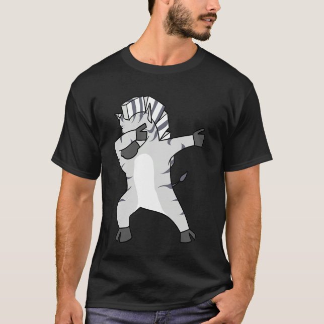 Zebra Costume for Kids Boys Girls Zoo Animal Print T-Shirt (Vorderseite)