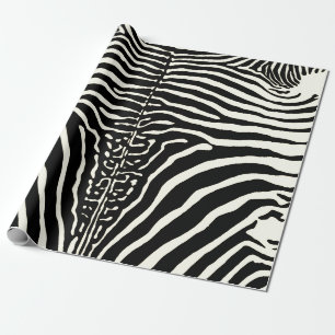 Zebra Cowhide Drucken Sie schwarz-weiß Umhüllung Geschenkpapier