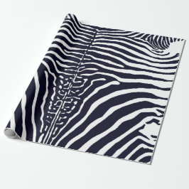 Zebra Cowhide Print Schwarzweiß Packpapier