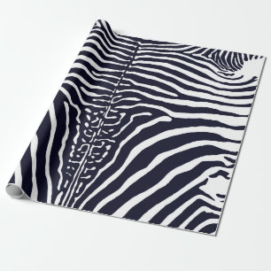 Zebra Cowhide Print Schwarzweiß Packpapier