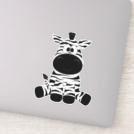 Zebra Custom-Cut Vinyl Sticker