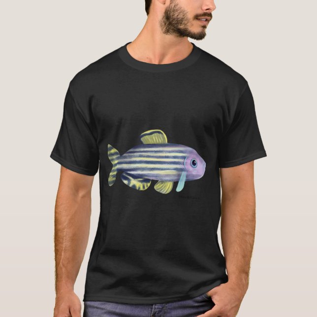 Zebra-Danio-Fisch T-Shirt (Vorderseite)