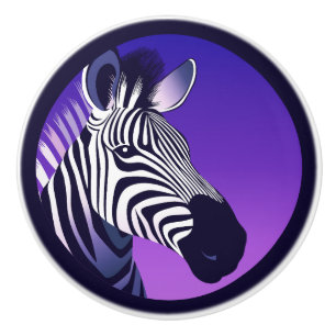 Zebra der 80er Jahre Keramikknauf