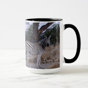 Zebra Double Take Foto Tasse