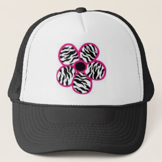 Zebra-Druck-Blume Truckerkappe