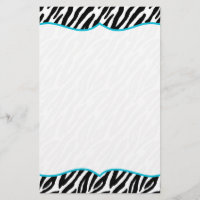 Zebra-Druck-Briefpapier