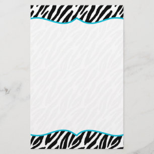Zebra-Druck-Briefpapier Briefpapier
