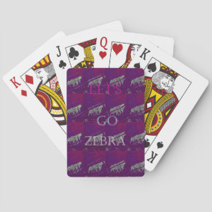 Zebra-Druck-Dekor: Ein lustiges Design Spielkarten
