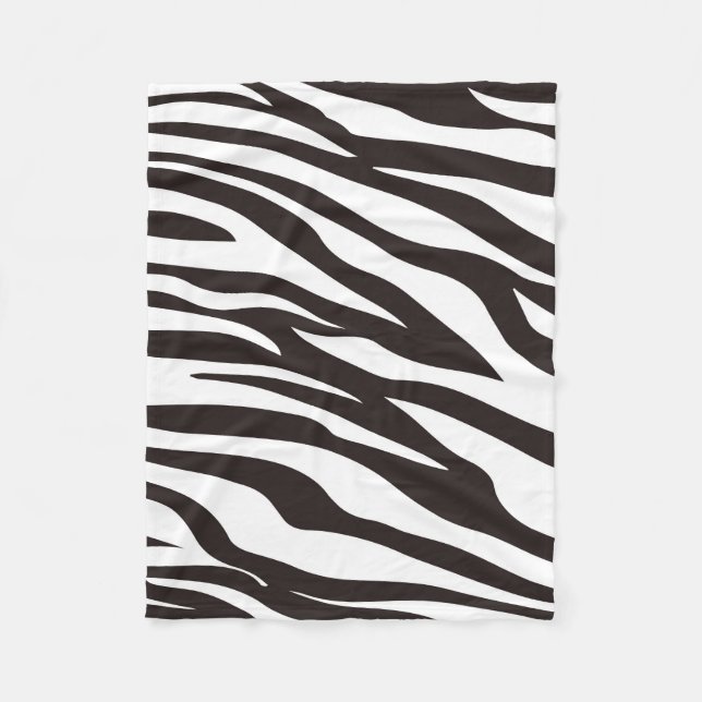 Zebra-Druck-Fleece-Decke Fleecedecke (Vorderseite)