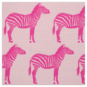 Zebra-Druck - pinkfarben und hellrosa Stoff